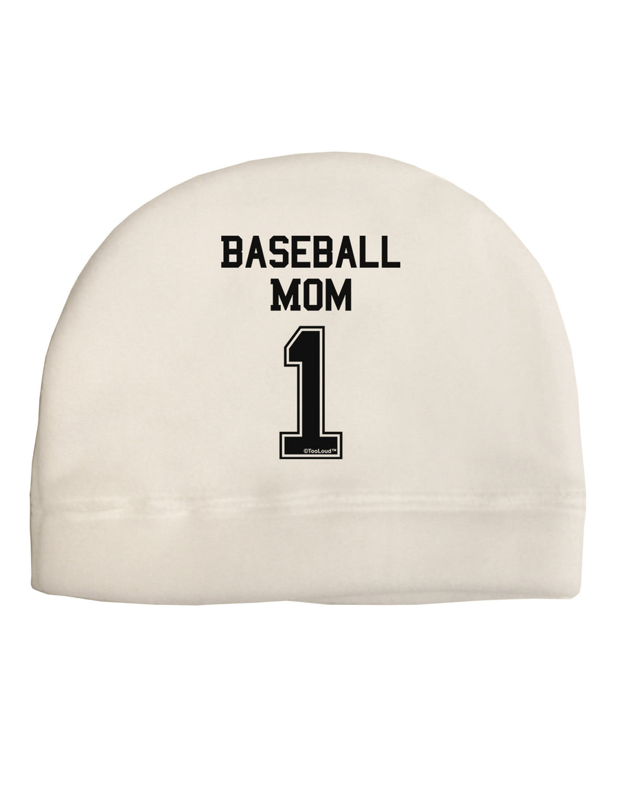 Baseball Mom Jersey Child Fleece Beanie Cap Hat-Beanie-TooLoud-White-One Size-Davson Sales