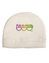 If You Can Read This I Need More Beads - Mardi Gras Adult Fleece Beanie Cap Hat by TooLoud-Beanie-TooLoud-White-One-Size-Fits-Most-Davson Sales