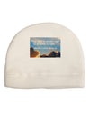 The Time Is Always Right Child Fleece Beanie Cap Hat-Beanie-TooLoud-White-One-Size-Fits-Most-Davson Sales