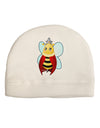 Queen Bee Mothers Day Child Fleece Beanie Cap Hat-Beanie-TooLoud-White-One-Size-Fits-Most-Davson Sales