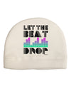 Let the Beat Drop Design Child Fleece Beanie Cap Hat by TooLoud-Beanie-TooLoud-White-One-Size-Fits-Most-Davson Sales