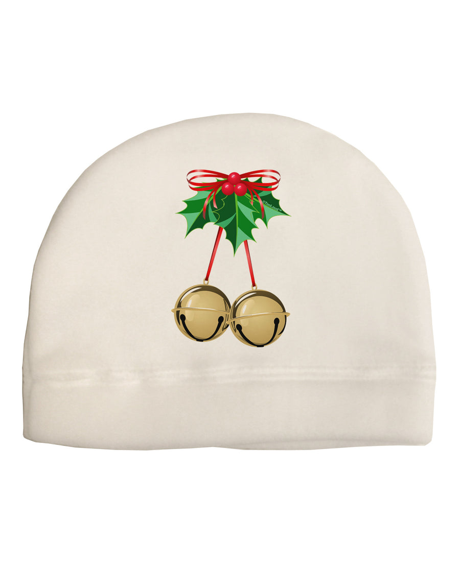 Jingle Balls Adult Fleece Beanie Cap Hat-Beanie-TooLoud-White-One-Size-Fits-Most-Davson Sales