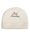 Bah Humbug Design - Script Adult Fleece Beanie Cap Hat-Beanie-TooLoud-White-One-Size-Fits-Most-Davson Sales