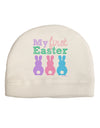 My First Easter - Three Bunnies Adult Fleece Beanie Cap Hat by TooLoud-Beanie-TooLoud-White-One-Size-Fits-Most-Davson Sales