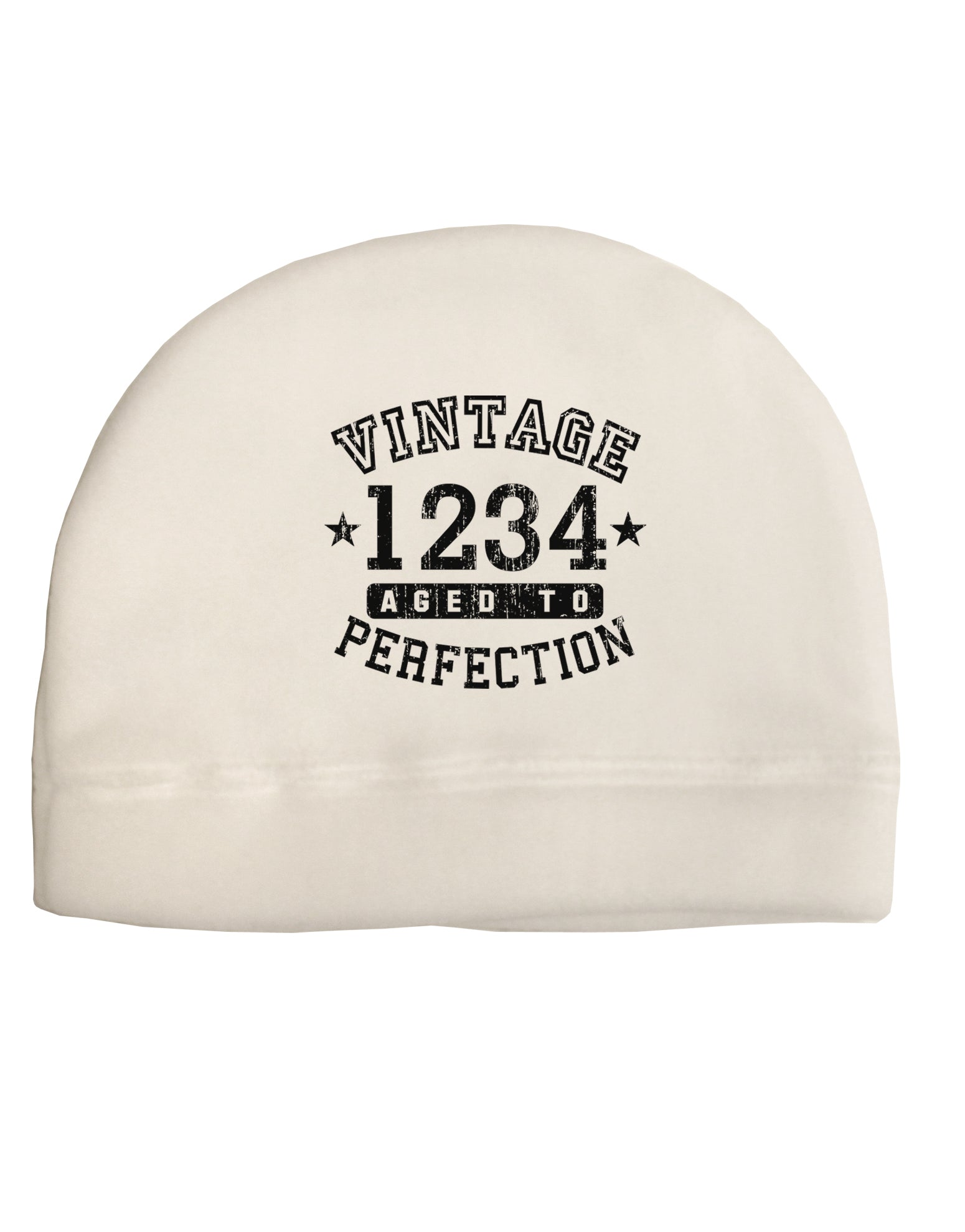 Personalized Vintage Birth Year Distressed Adult Fleece Beanie Cap Hat by TooLoud-TooLoud-White-One-Size-Fits-Most-Davson Sales