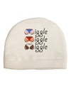 Wiggle Wiggle Wiggle - Twerk Color Adult Fleece Beanie Cap Hat-Beanie-TooLoud-White-One-Size-Fits-Most-Davson Sales