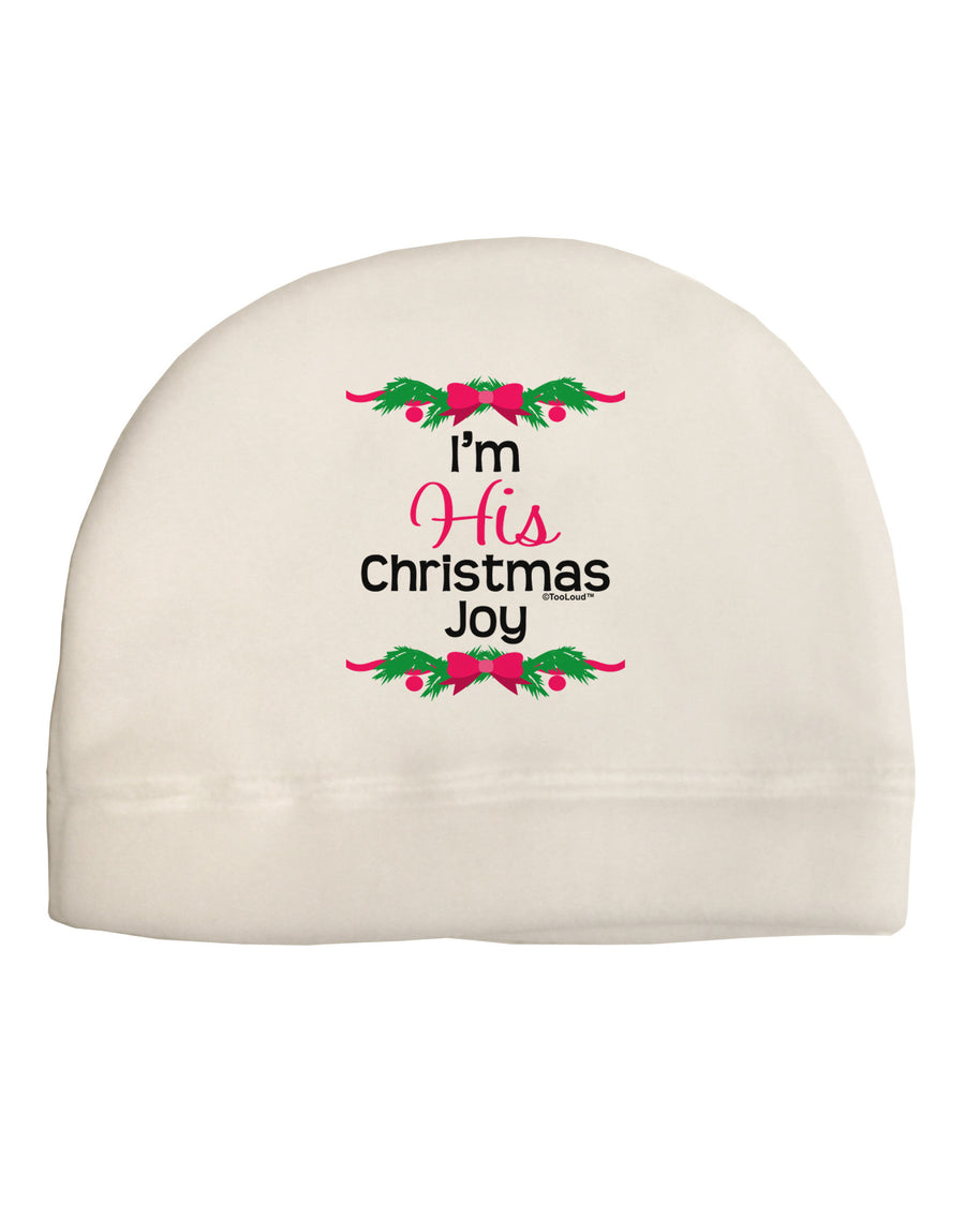 His Christmas Joy Matching His & Hers Adult Fleece Beanie Cap Hat-Beanie-TooLoud-White-One-Size-Fits-Most-Davson Sales