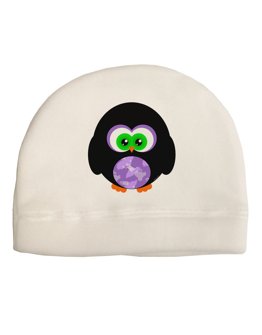 Cute Owl Halloween Adult Fleece Beanie Cap Hat-Beanie-TooLoud-White-One-Size-Fits-Most-Davson Sales