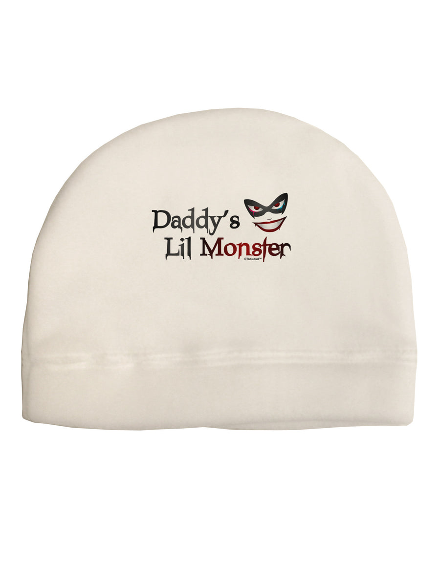 Daddys Lil Monster Child Fleece Beanie Cap Hat-Beanie-TooLoud-White-One-Size-Fits-Most-Davson Sales