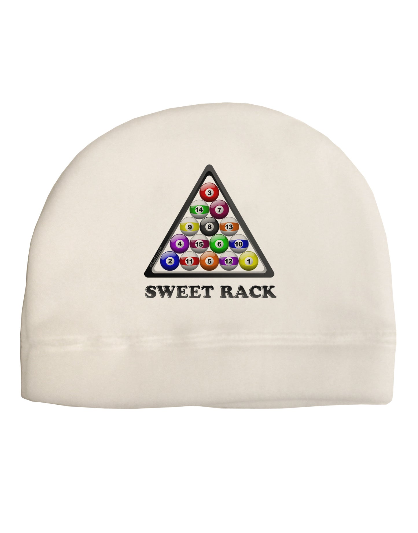 Sweet Rack - Pool Adult Fleece Beanie Cap Hat-Beanie-TooLoud-White-One-Size-Fits-Most-Davson Sales