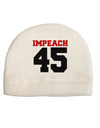 Impeach 45 Child Fleece Beanie Cap Hat by TooLoud-TooLoud-White-One-Size-Fits-Most-Davson Sales
