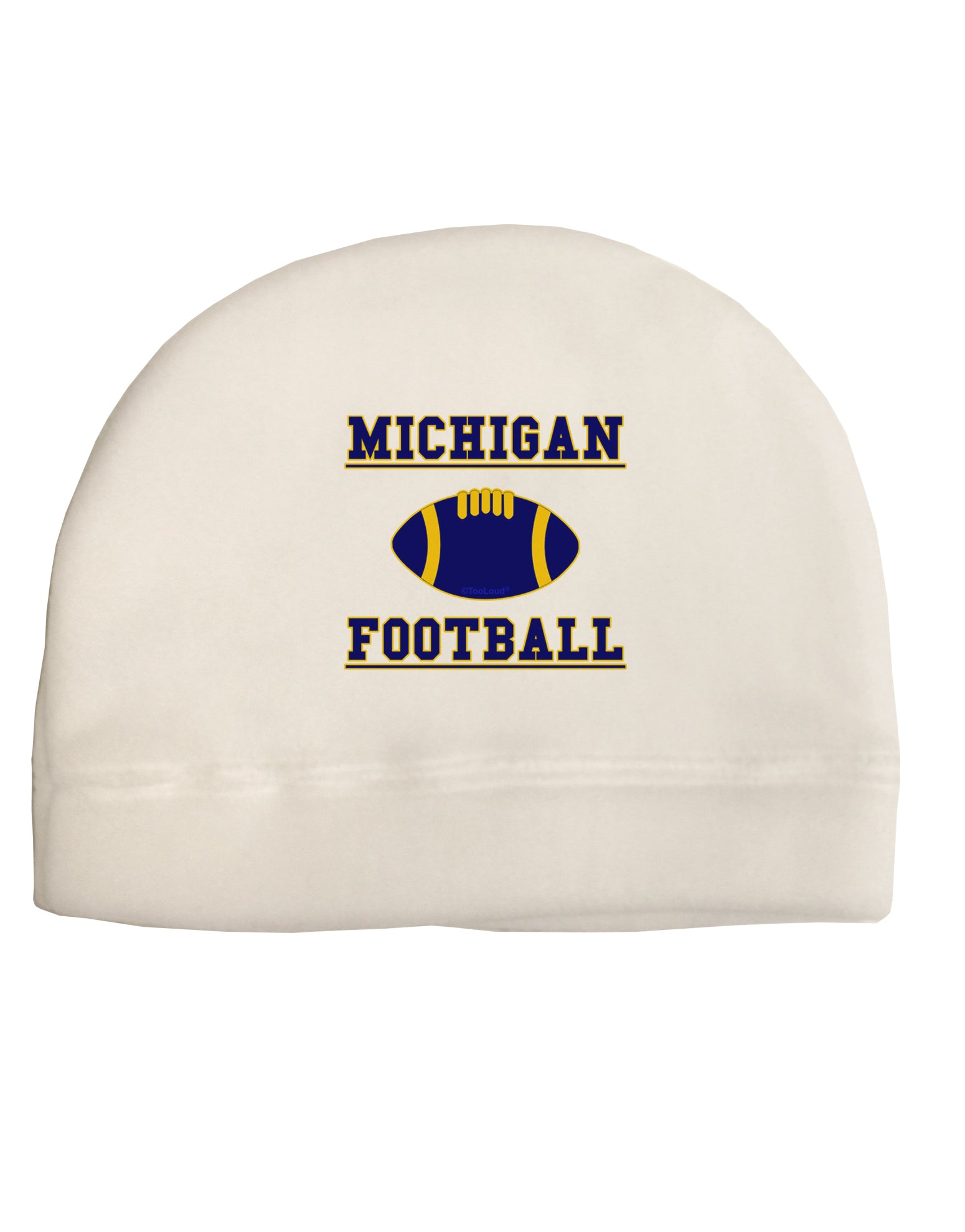Michigan Football Adult Fleece Beanie Cap Hat by TooLoud-TooLoud-White-One-Size-Fits-Most-Davson Sales