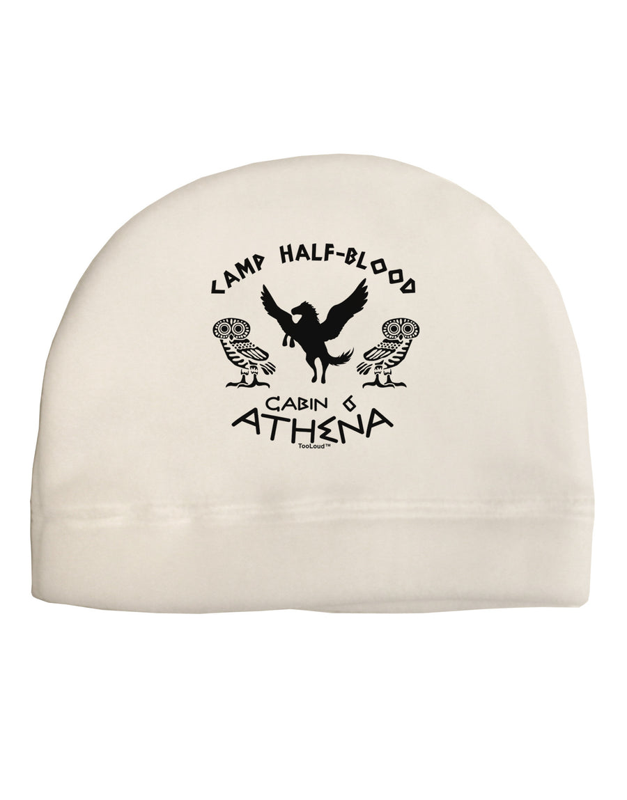 Camp Half Blood Cabin 6 Athena Child Fleece Beanie Cap Hat by-Beanie-TooLoud-White-One-Size-Fits-Most-Davson Sales