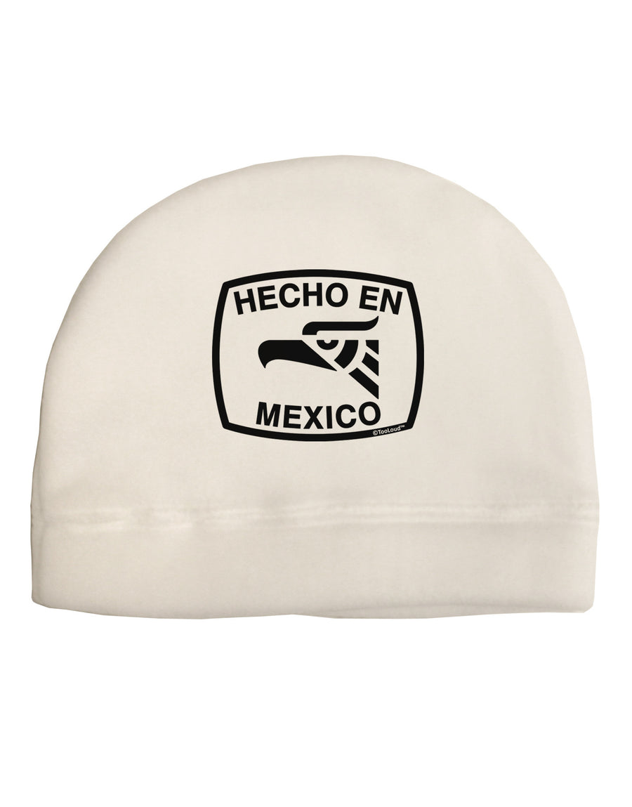 Hecho en Mexico Eagle Symbol with Text Child Fleece Beanie Cap Hat by TooLoud-Beanie-TooLoud-White-One-Size-Fits-Most-Davson Sales