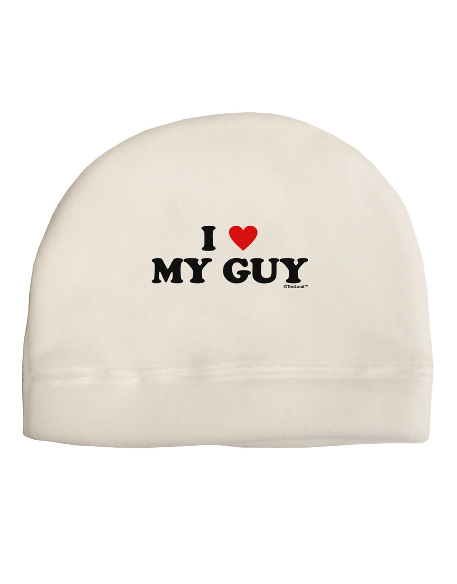 I Heart My Guy Child Fleece Beanie Cap Hat by TooLoud-Beanie-TooLoud-White-One-Size-Fits-Most-Davson Sales