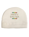 Happy Easter Eggs Adult Fleece Beanie Cap Hat-Beanie-TooLoud-White-One-Size-Fits-Most-Davson Sales