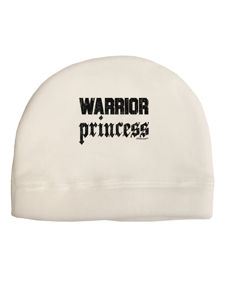 Warrior Princess Script Child Fleece Beanie Cap Hat-Beanie-TooLoud-White-One-Size-Fits-Most-Davson Sales