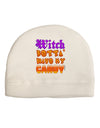 TooLoud Witch Betta Have My Candy Color Adult Fleece Beanie Cap Hat-Beanie-TooLoud-White-One-Size-Fits-Most-Davson Sales