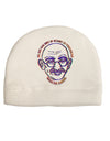 TooLoud No one can hurt me without my permission Ghandi Dark Adult Dark Baseball Cap Hat-Baseball Cap-TooLoud-White-One-Size-Fits-Most-Davson Sales