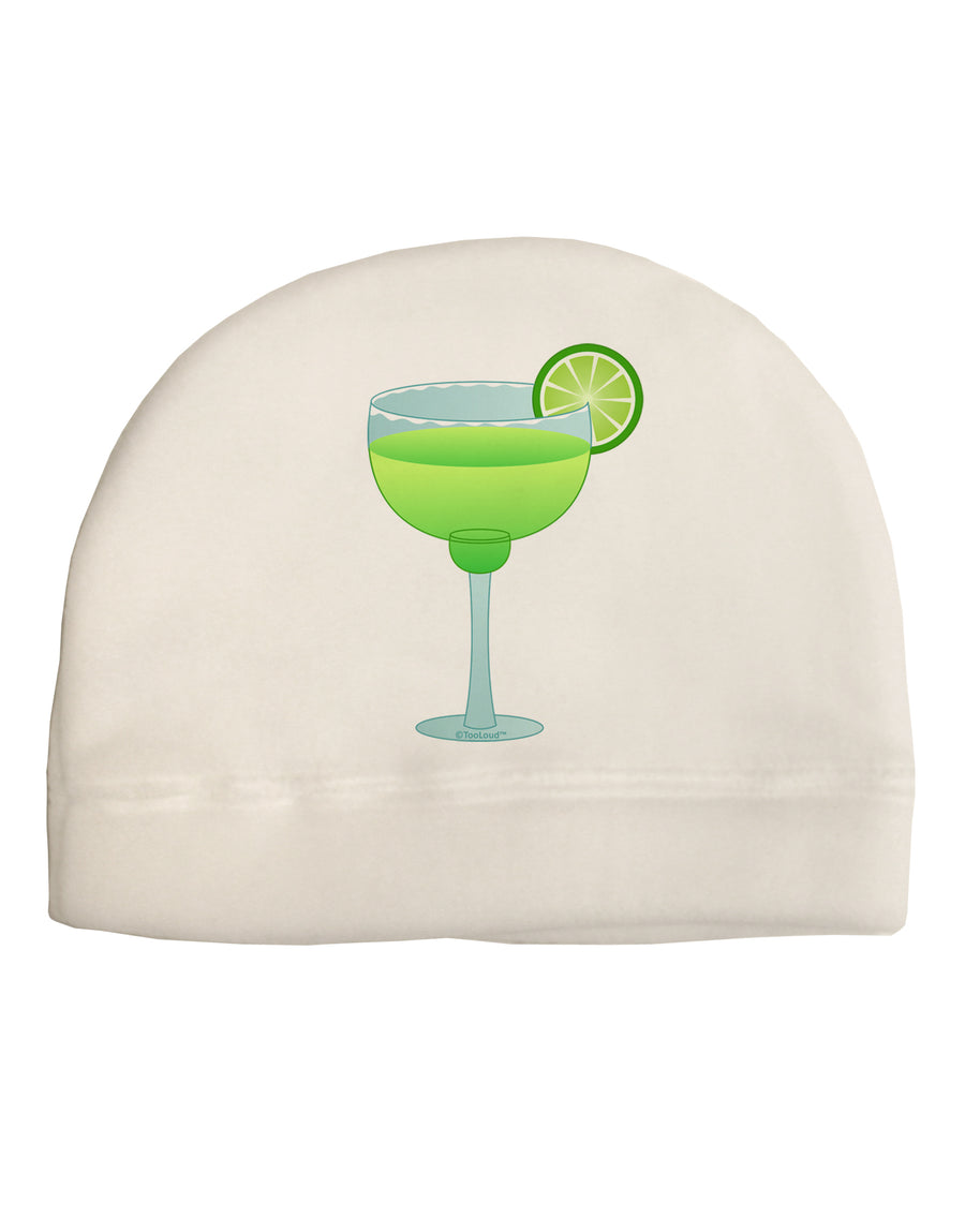 Green Margarita with Lime - Cinco de Mayo Adult Fleece Beanie Cap Hat by TooLoud-Beanie-TooLoud-White-One-Size-Fits-Most-Davson Sales