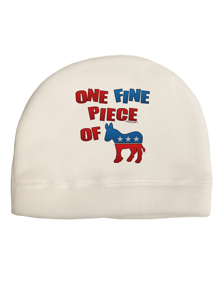 One Fine Piece Of - Democrat Adult Fleece Beanie Cap Hat-Beanie-TooLoud-White-One-Size-Fits-Most-Davson Sales