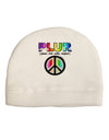 PLUR Rainbow Child Fleece Beanie Cap Hat-Beanie-TooLoud-White-One-Size-Fits-Most-Davson Sales