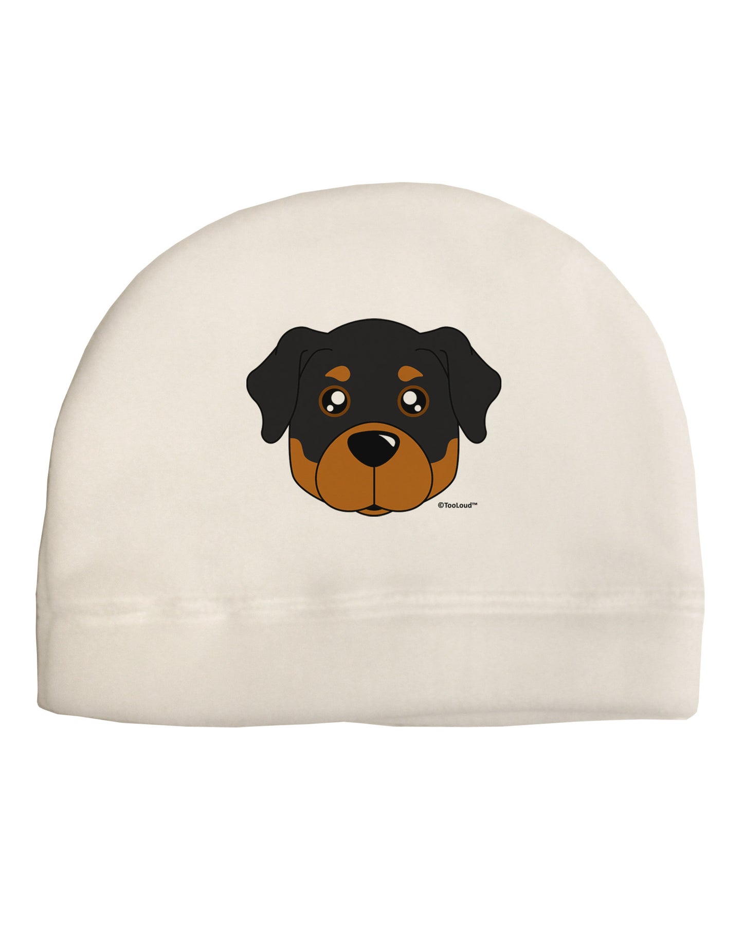 Cute Rottweiler Dog Adult Fleece Beanie Cap Hat by TooLoud-Beanie-TooLoud-White-One-Size-Fits-Most-Davson Sales