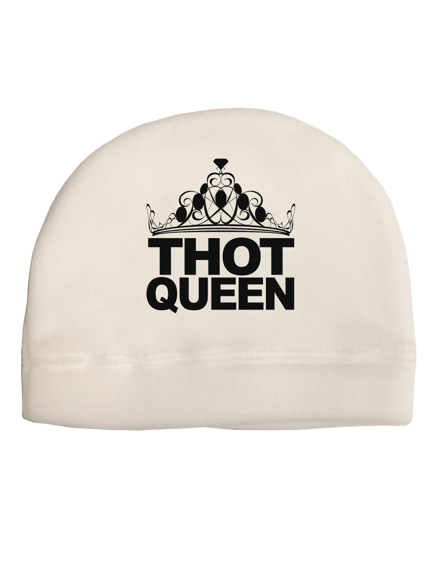 THOT Queen Adult Fleece Beanie Cap Hat-Beanie-TooLoud-White-One-Size-Fits-Most-Davson Sales