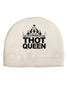 THOT Queen Adult Fleece Beanie Cap Hat-Beanie-TooLoud-White-One-Size-Fits-Most-Davson Sales