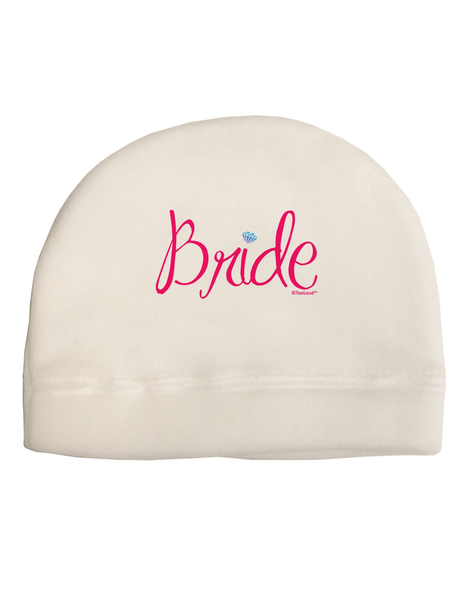 Bride Design - Diamond - Color Adult Fleece Beanie Cap Hat-Beanie-TooLoud-White-One-Size-Fits-Most-Davson Sales