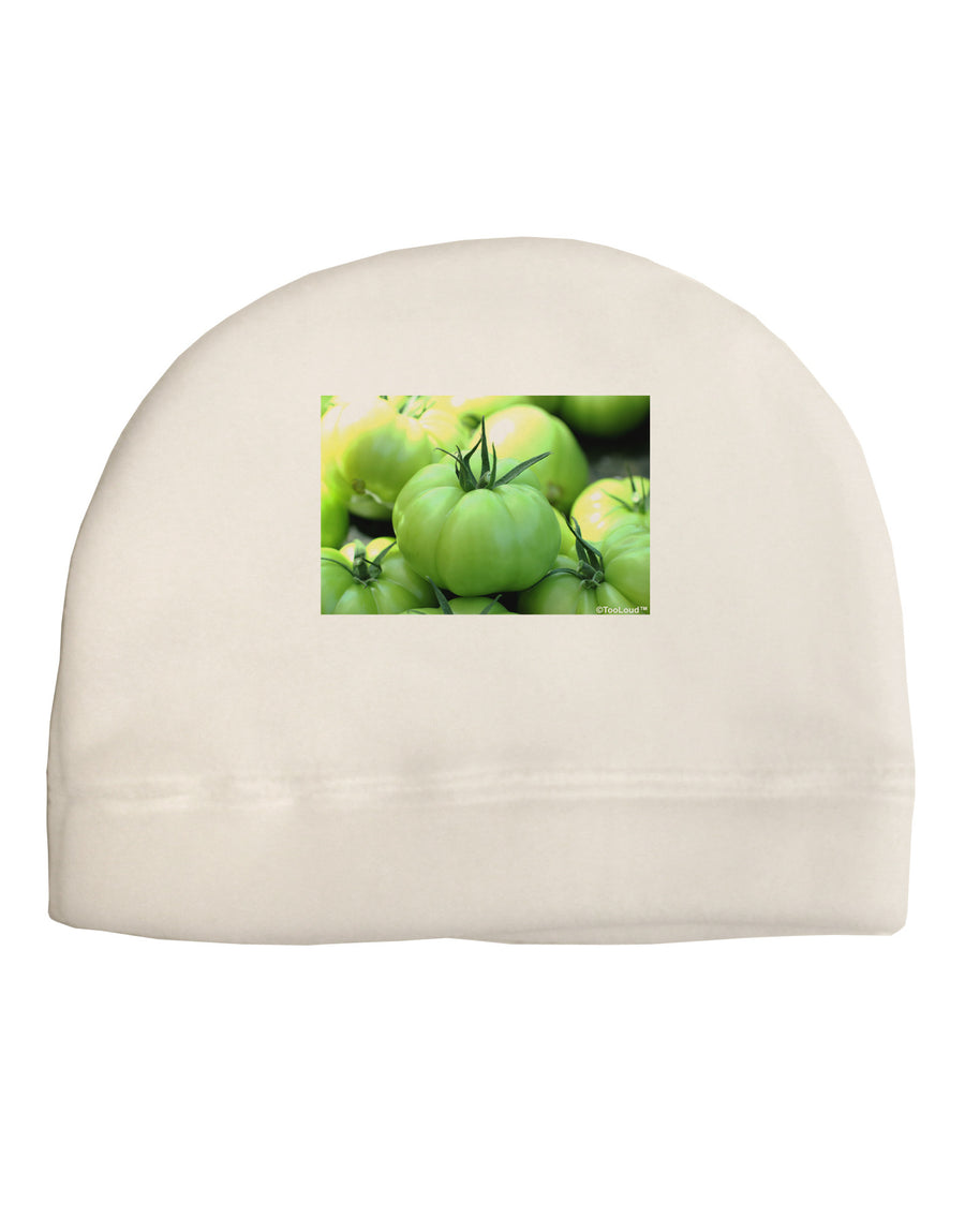 Buy Local - Green Tomatoes Adult Fleece Beanie Cap Hat-Beanie-TooLoud-White-One-Size-Fits-Most-Davson Sales