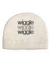 Wiggle Wiggle Wiggle - Text Adult Fleece Beanie Cap Hat