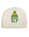 Matching Christmas Design - Elf Family - Mama Elf Adult Fleece Beanie Cap Hat-Beanie-TooLoud-White-One-Size-Fits-Most-Davson Sales