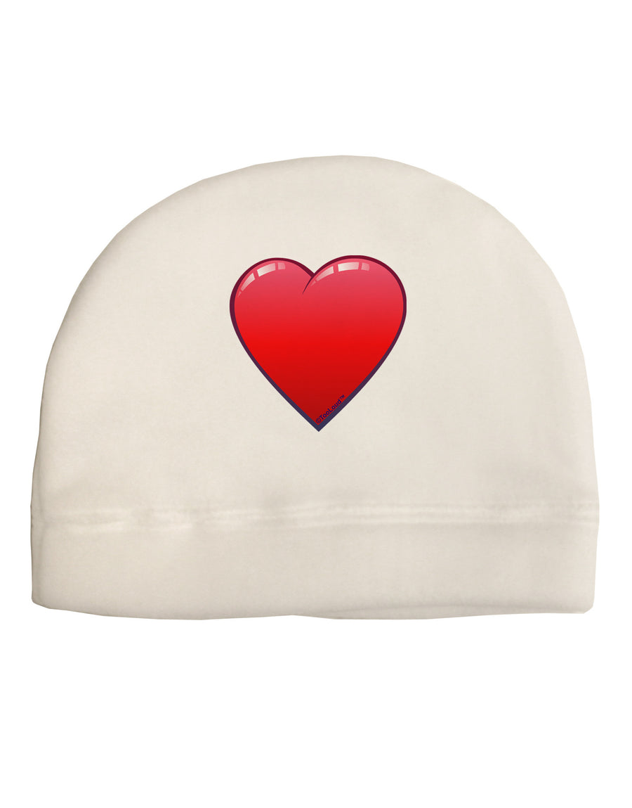 Cute Cartoon Heart Adult Fleece Beanie Cap Hat by-Beanie-TooLoud-White-One-Size-Fits-Most-Davson Sales