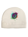 Paint Splatter Speaker Child Fleece Beanie Cap Hat-Beanie-TooLoud-White-One-Size-Fits-Most-Davson Sales