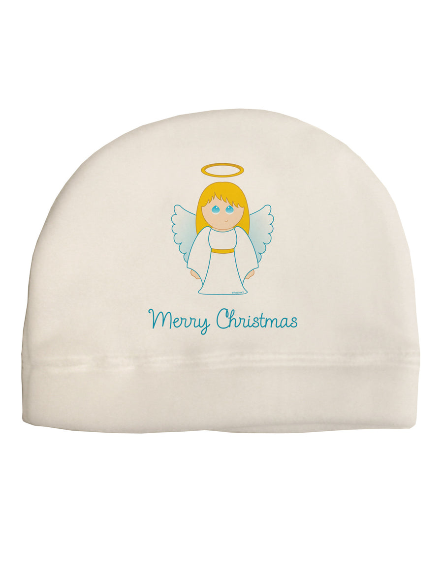 Merry Christmas Cute Angel Girl Child Fleece Beanie Cap Hat-Beanie-TooLoud-White-One-Size-Fits-Most-Davson Sales