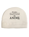 Not A Cartoon Text Adult Fleece Beanie Cap Hat-Beanie-TooLoud-White-One-Size-Fits-Most-Davson Sales