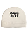 Badass Uncle Adult Fleece Beanie Cap Hat by TooLoud-Beanie-TooLoud-White-One-Size-Fits-Most-Davson Sales