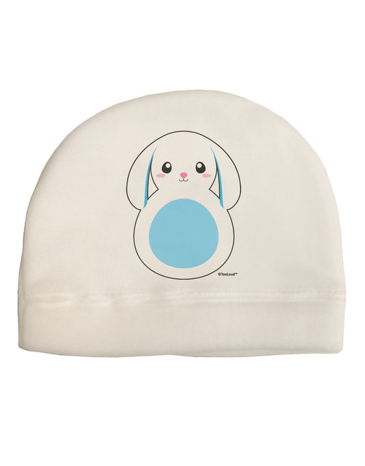 Cute Bunny with Floppy Ears - Blue Adult Fleece Beanie Cap Hat by TooLoud-Beanie-TooLoud-White-One-Size-Fits-Most-Davson Sales