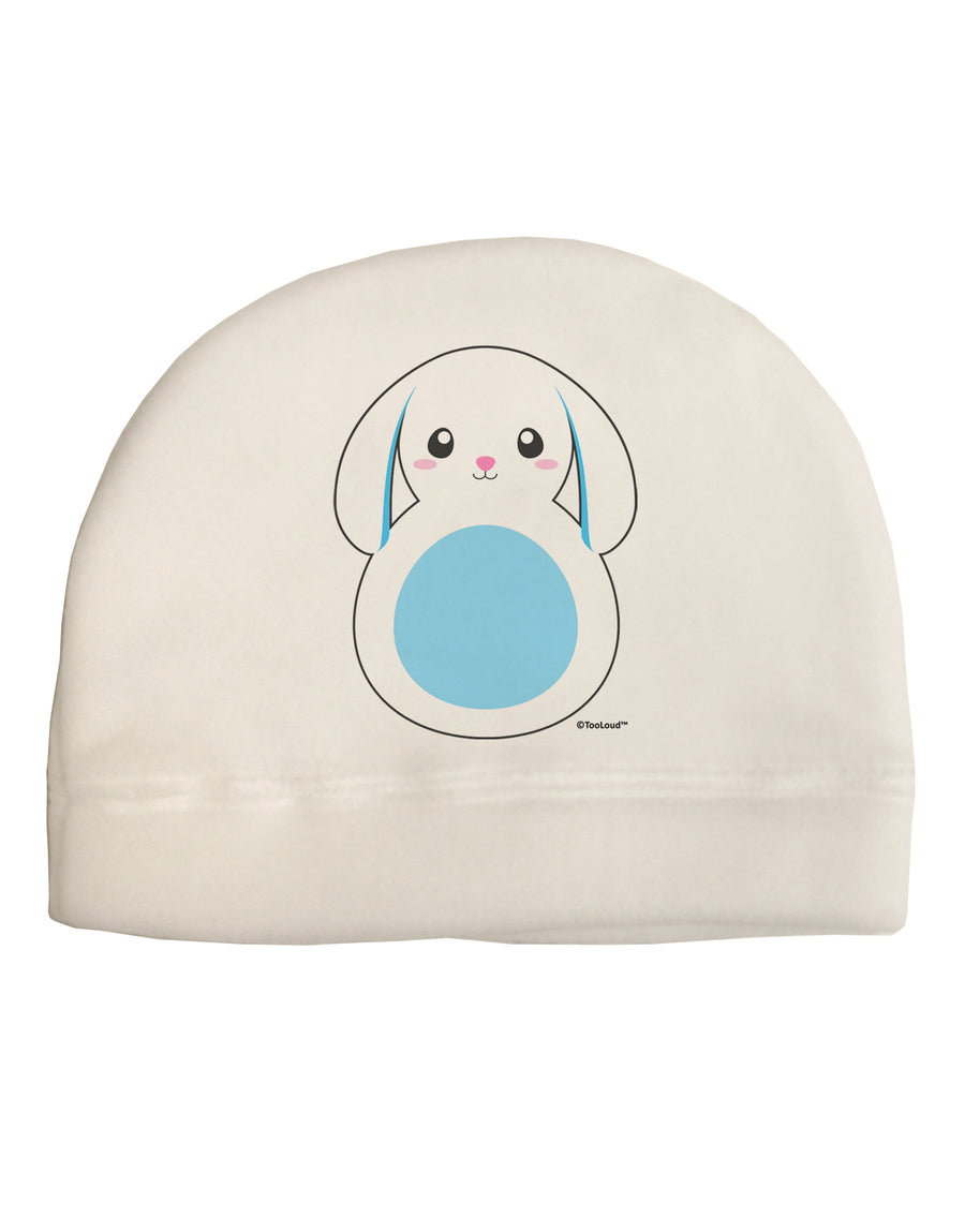 Cute Bunny with Floppy Ears - Blue Adult Fleece Beanie Cap Hat by TooLoud-Beanie-TooLoud-White-One-Size-Fits-Most-Davson Sales