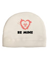 Be Mine - Bio Hazard Heart Adult Fleece Beanie Cap Hat by TooLoud-Beanie-TooLoud-White-One-Size-Fits-Most-Davson Sales