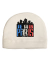 Je Suis Paris - Strong Adult Fleece Beanie Cap Hat by-Beanie-TooLoud-White-One-Size-Fits-Most-Davson Sales