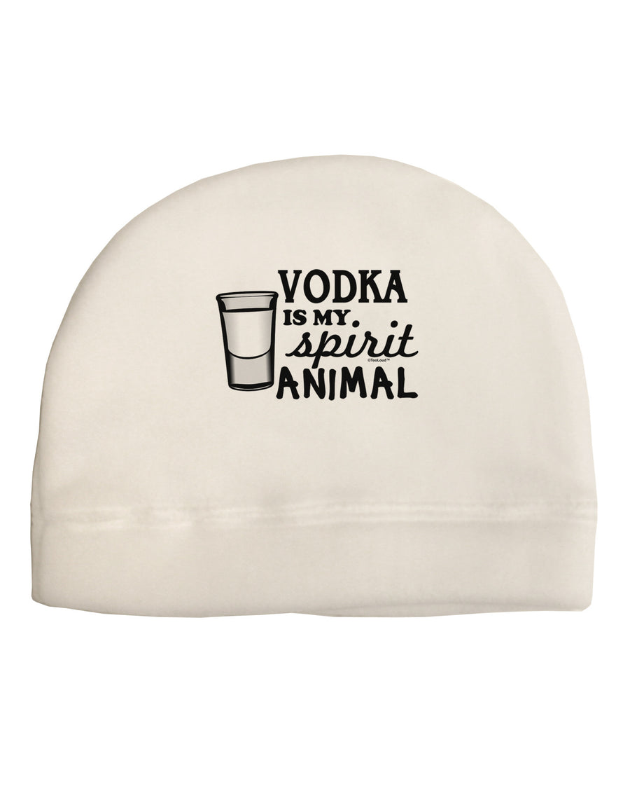 Vodka Is My Spirit Animal Adult Fleece Beanie Cap Hat-Beanie-TooLoud-White-One-Size-Fits-Most-Davson Sales