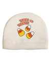 Trick or Treat Cute Candy Corn Halloween Adult Fleece Beanie Cap Hat-Beanie-TooLoud-White-One-Size-Fits-Most-Davson Sales