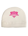 Lotus Flower Design Gradient Adult Fleece Beanie Cap Hat by TooLoud-Beanie-TooLoud-White-One-Size-Fits-Most-Davson Sales