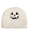 Halloween Pumpkin Smile Jack O Lantern Adult Fleece Beanie Cap Hat-Beanie-TooLoud-White-One-Size-Fits-Most-Davson Sales