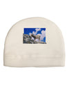 Bighorn Ram Adult Fleece Beanie Cap Hat-Beanie-TooLoud-White-One-Size-Fits-Most-Davson Sales