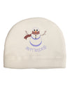 Snowman - Happy Holidays Adult Fleece Beanie Cap Hat-Beanie-TooLoud-White-One-Size-Fits-Most-Davson Sales