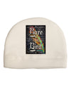 Rare Bird - Colorful Feather Adult Fleece Beanie Cap Hat-Beanie-TooLoud-White-One-Size-Fits-Most-Davson Sales