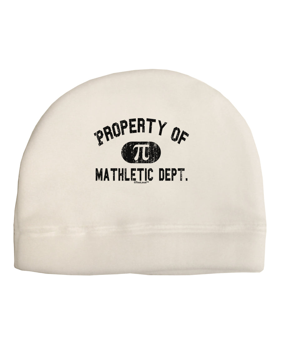 Mathletic Department Distressed Adult Fleece Beanie Cap Hat by TooLoud-Beanie-TooLoud-White-One-Size-Fits-Most-Davson Sales